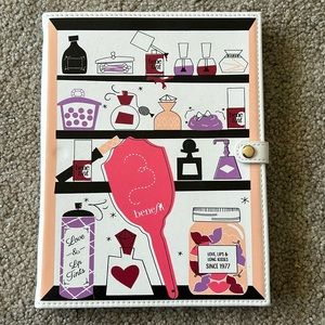 NEW Benefit Cosmetics foldable mirror w/ brush storage